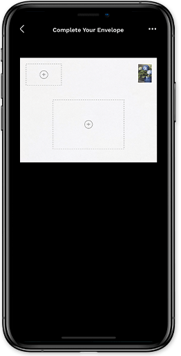 Phone screenshot of Felt app addressing the card